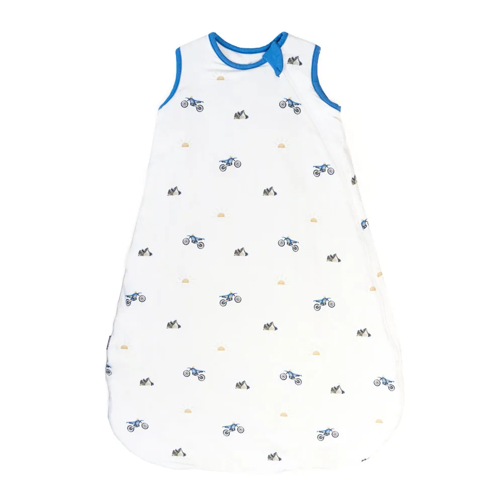 0.5 TOG Sleep Sack - White Dirtbikes / Marine Blue