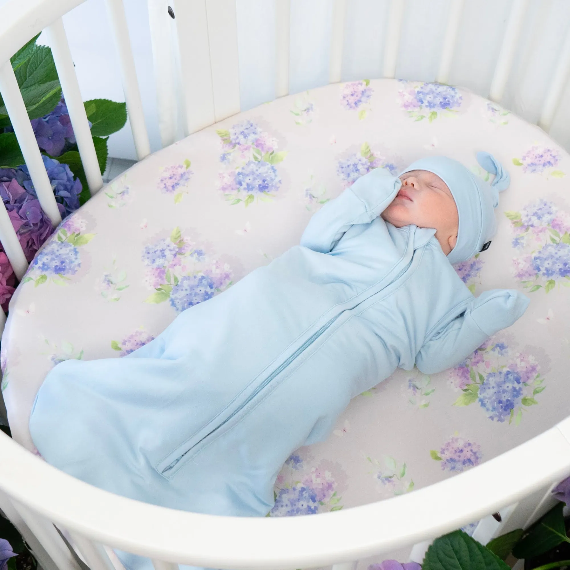 1.0 TOG Swaddle Sack - Hydrangea Blue