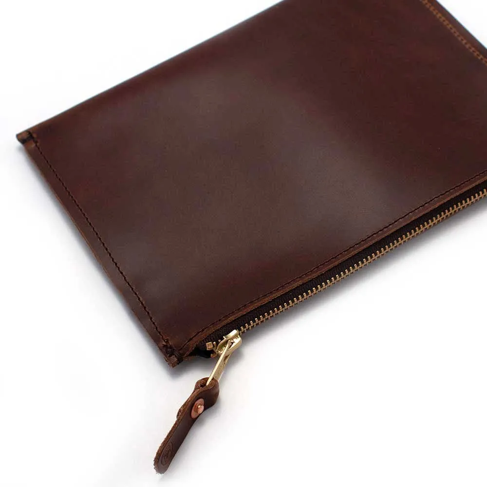 All-Purpose Leather Pouch- Waxy Brown