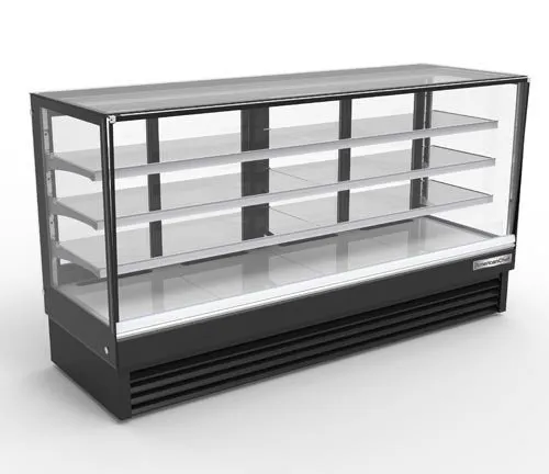 American Chef 94" Square Glass Floor Refrigerated Display Case DCS94