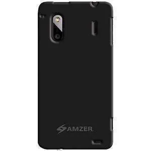 Amzer Rubberized Black Snap On Crystal Hard Case