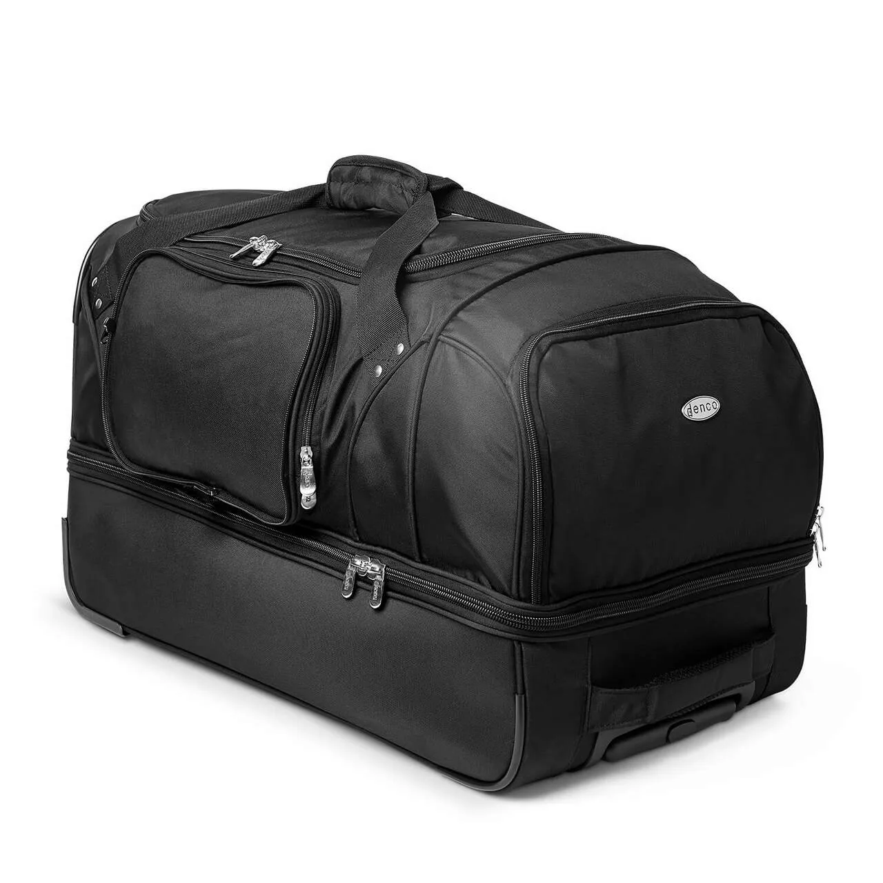 Appalachian State 27" Black Rolling Drop Bottom Duffel