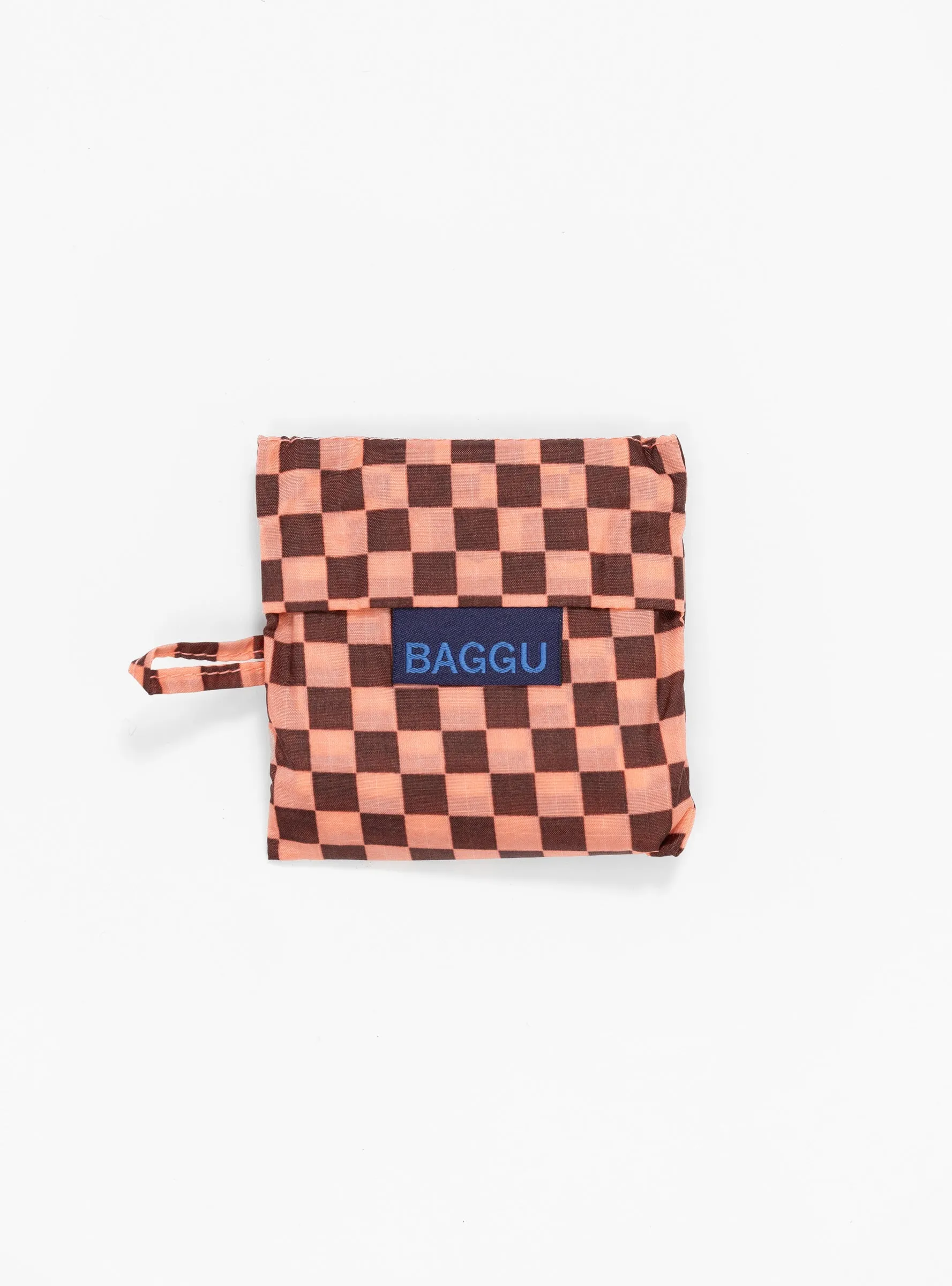 Baby Baggu Pink Brown Check