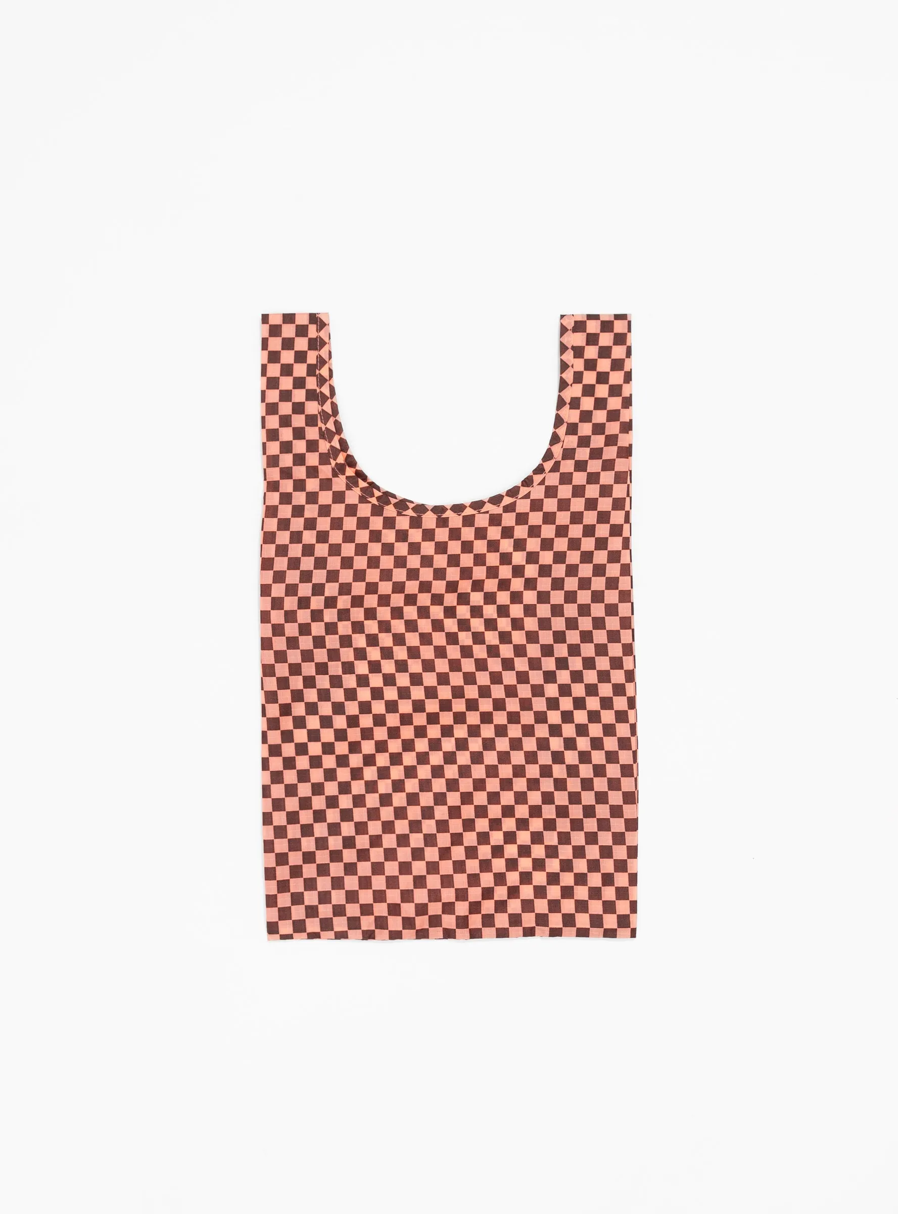 Baby Baggu Pink Brown Check