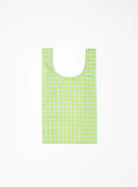 Baby Baggu Tote Bag Mint Green Pixel Gingham