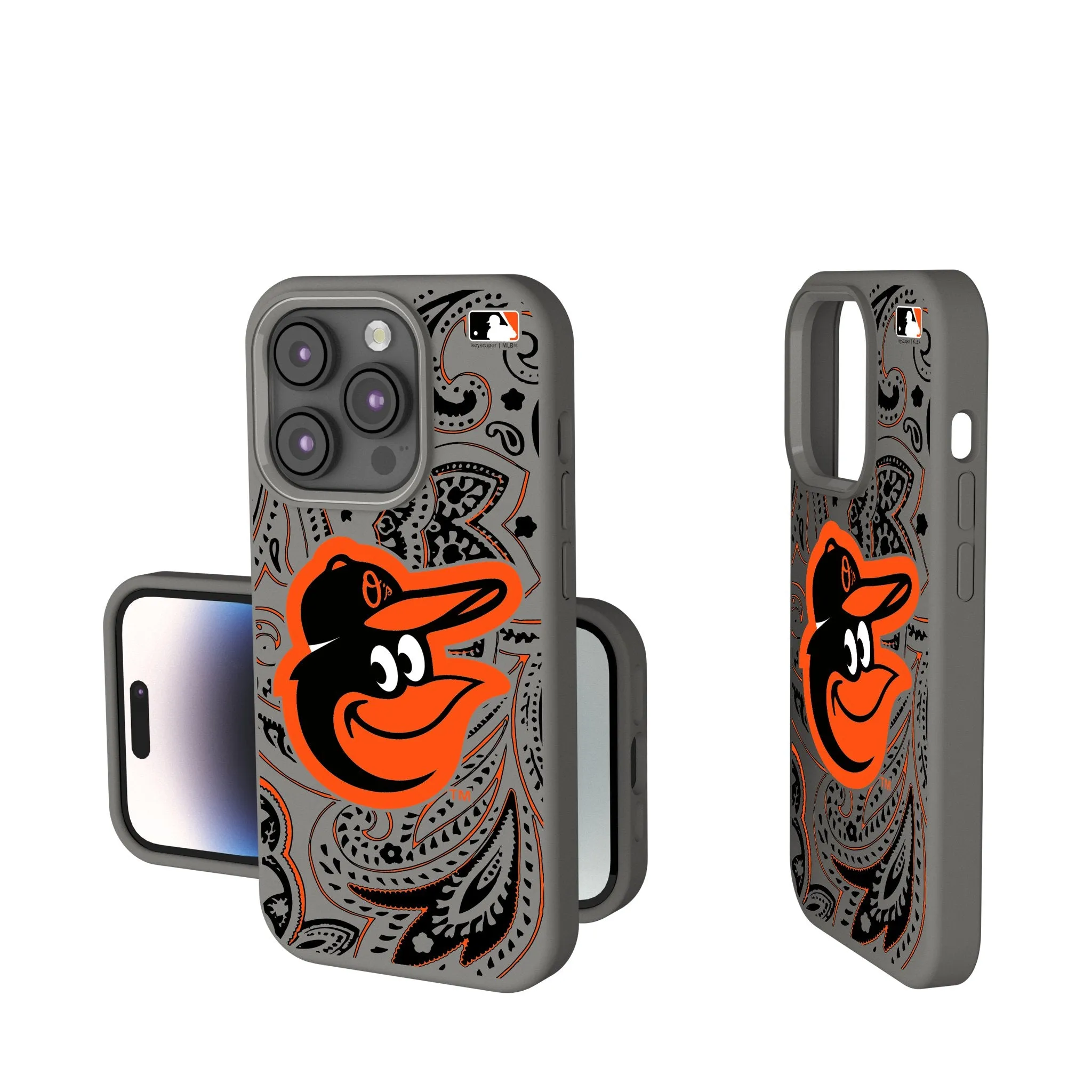 Baltimore Orioles Paisley Soft Touch Phone Case