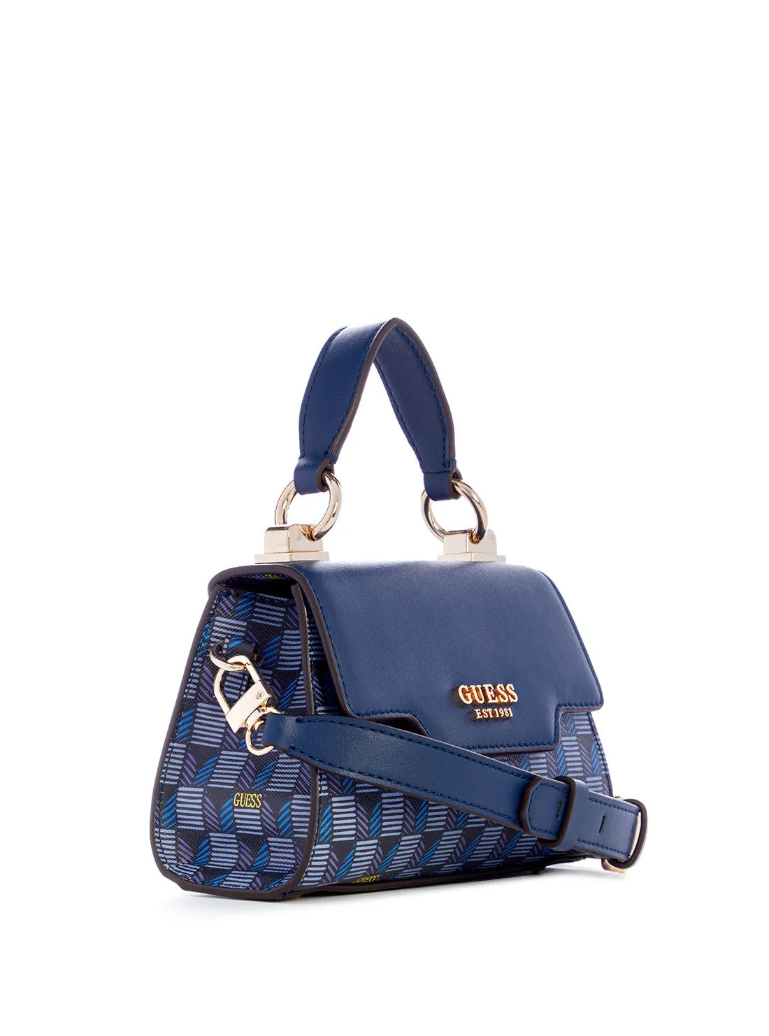 Blue Logo Hallie Mini Bag