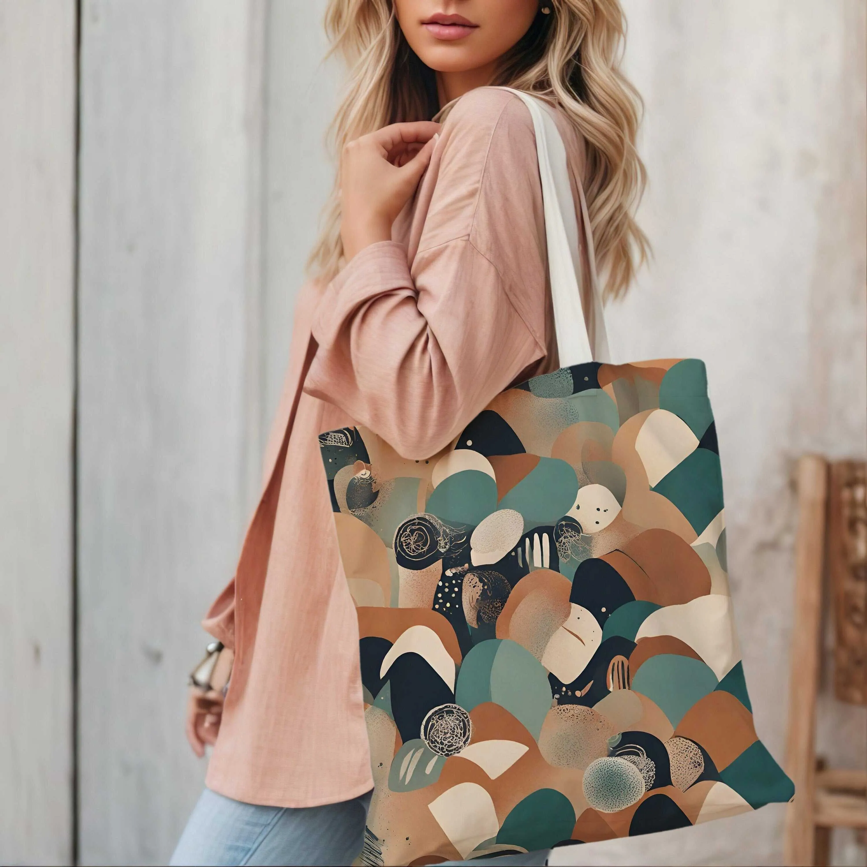 Boho Vibes Canvas Tote Bag