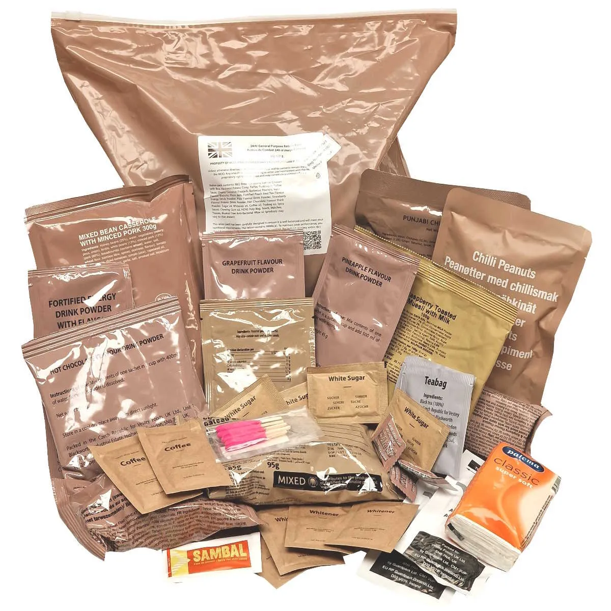 British Army 24 Hour General Purpose Ration Pack - Menu 8