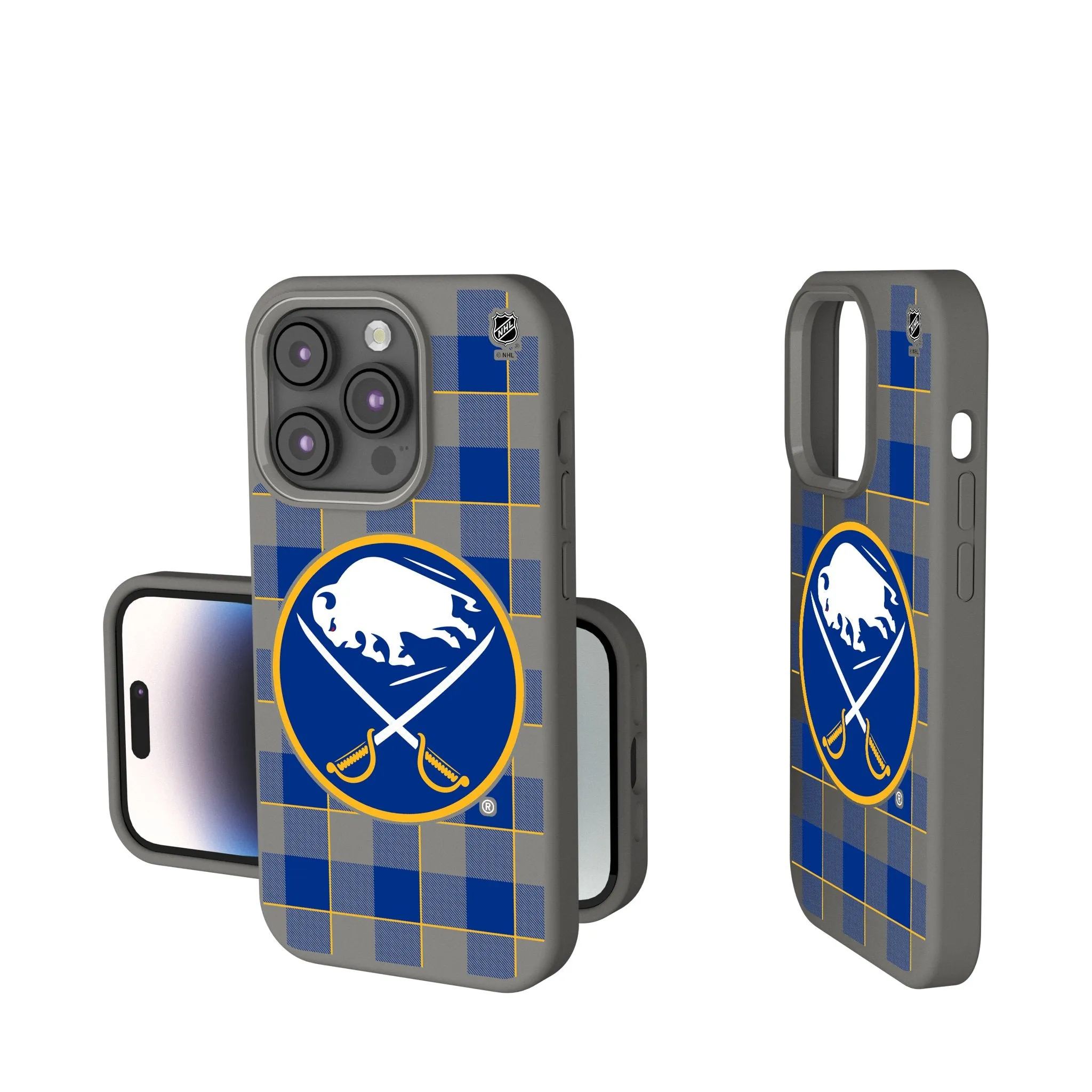 Buffalo Sabres Plaid Soft Touch Phone Case