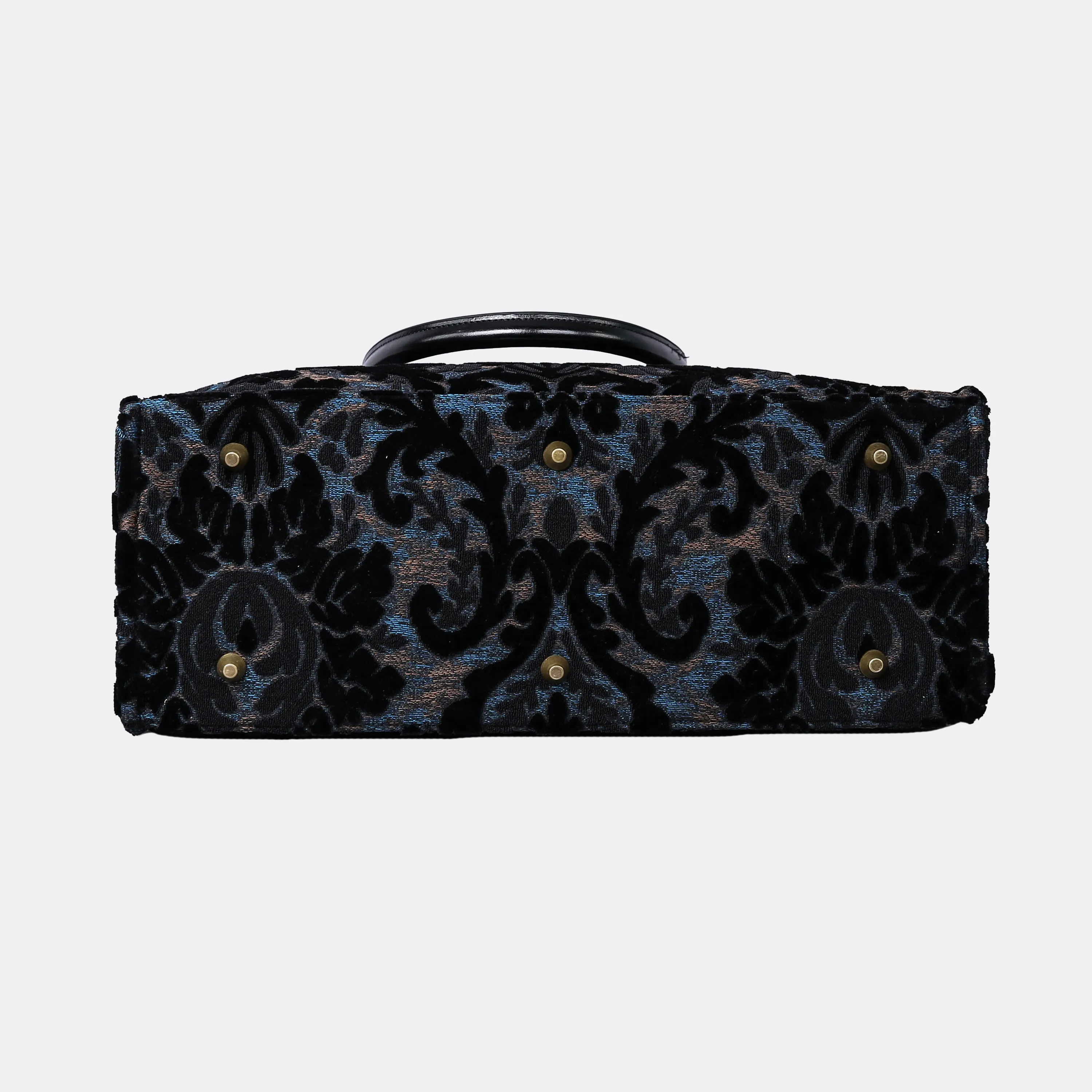 Burnout Velvet Black Laptop Work Tote