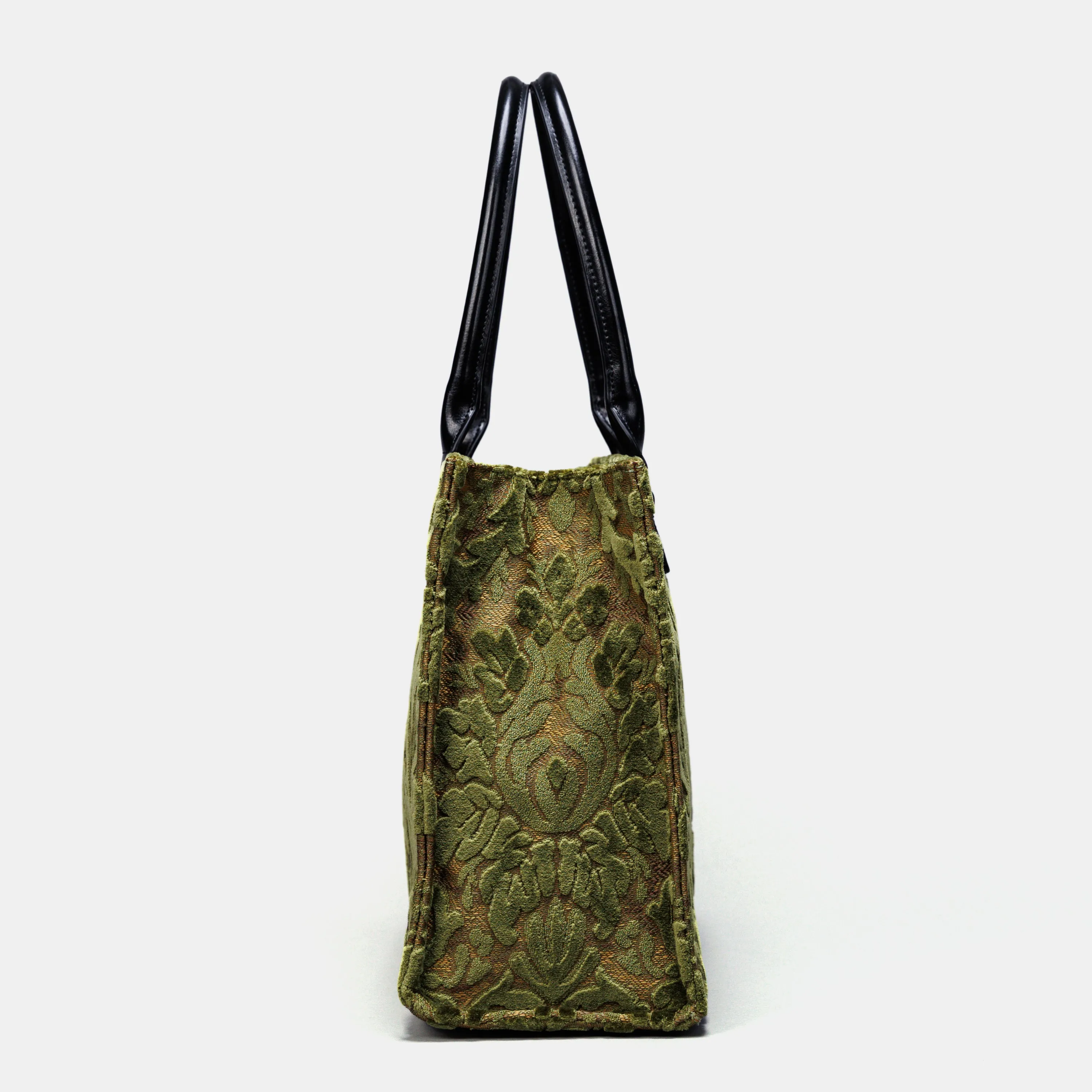 Burnout Velvet Fern Green Laptop Work Tote