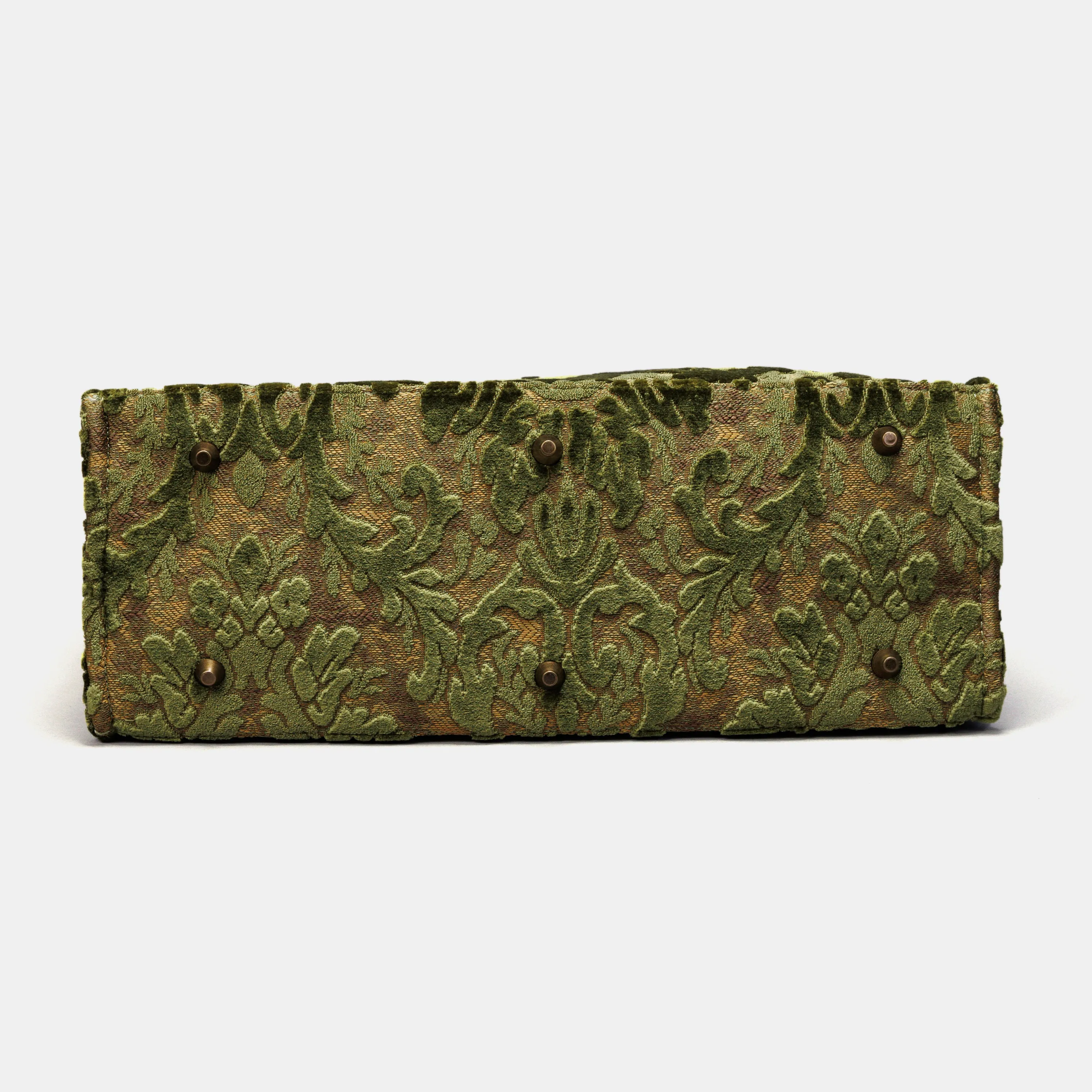 Burnout Velvet Fern Green Laptop Work Tote