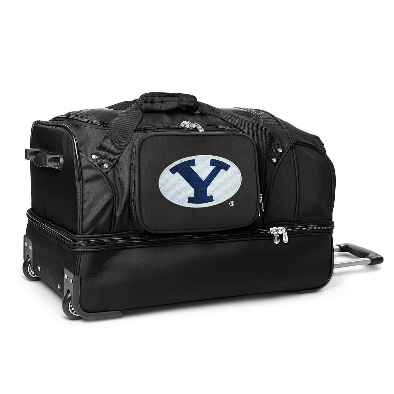 BYU Cougars 27" Black Rolling Drop Bottom Duffel