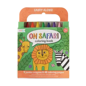 Carry Along Crayon & Coloring Book Kit-On Safari