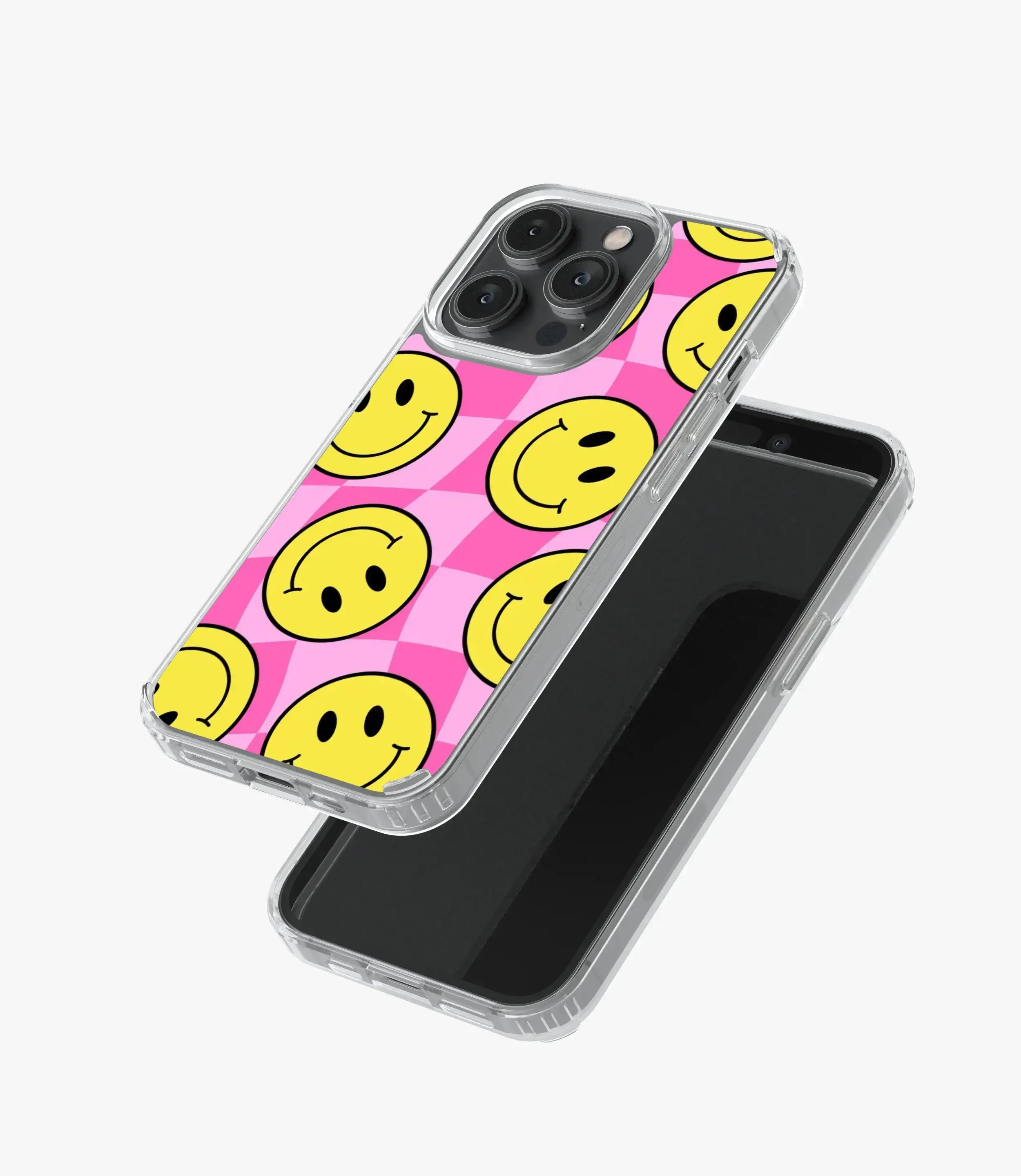 Checkered Smiley Silicone Case