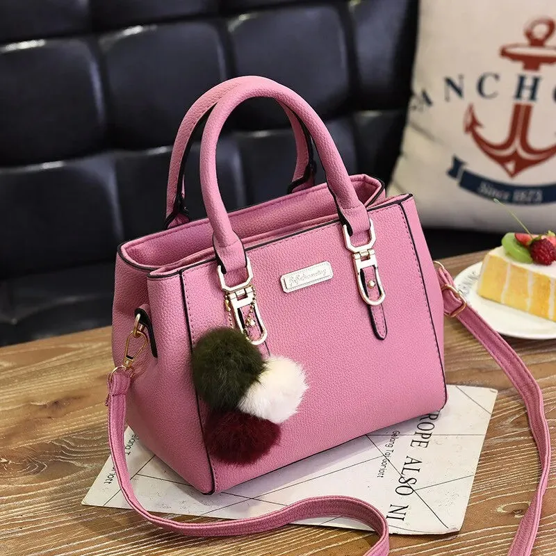 Chic Vintage PU Leather Tassel Handbag