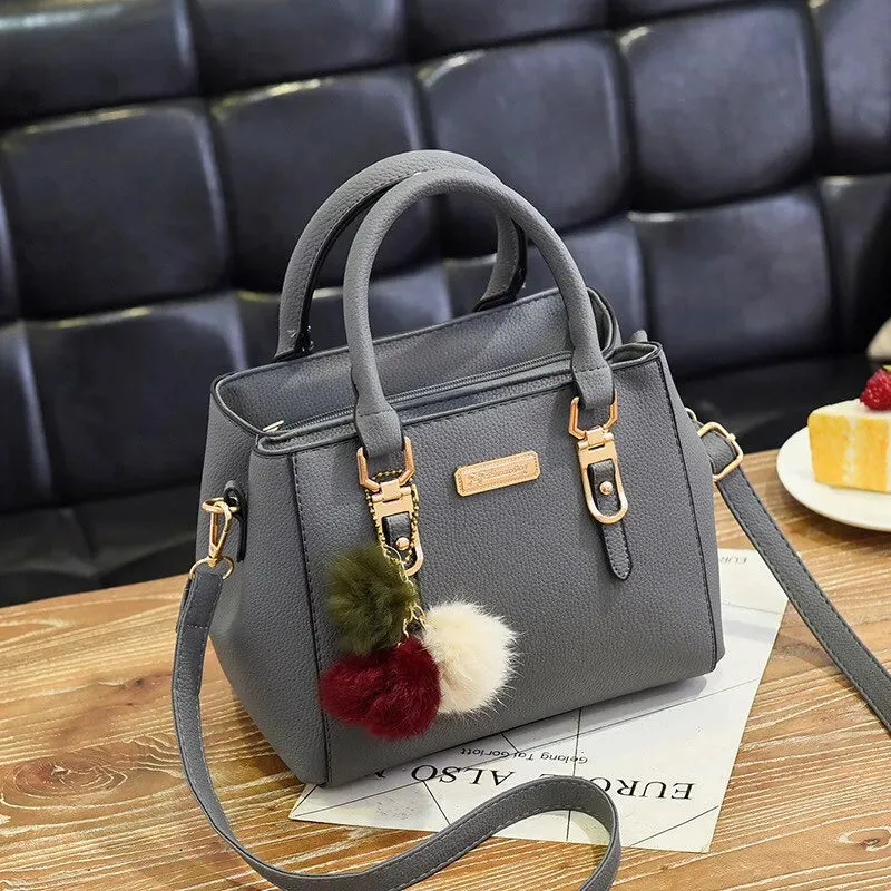 Chic Vintage PU Leather Tassel Handbag