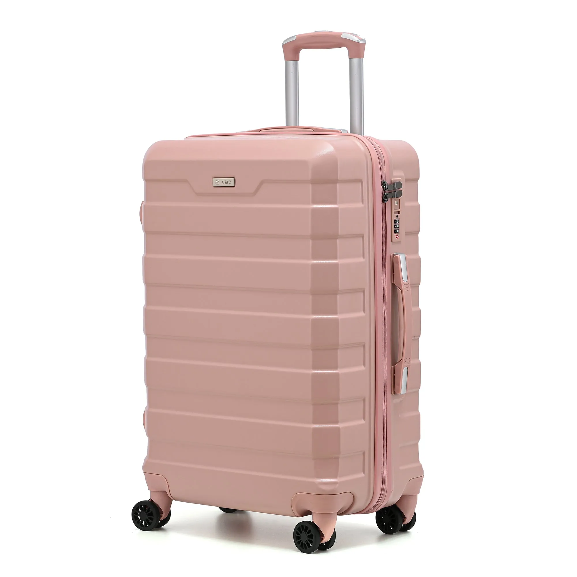 CMY Suitcase Large Size Hard Shell Lightweight 4 Dual Spinner Wheels Trolley Luggage Suitcase Hold Check in Luggage TSA Combination Lock