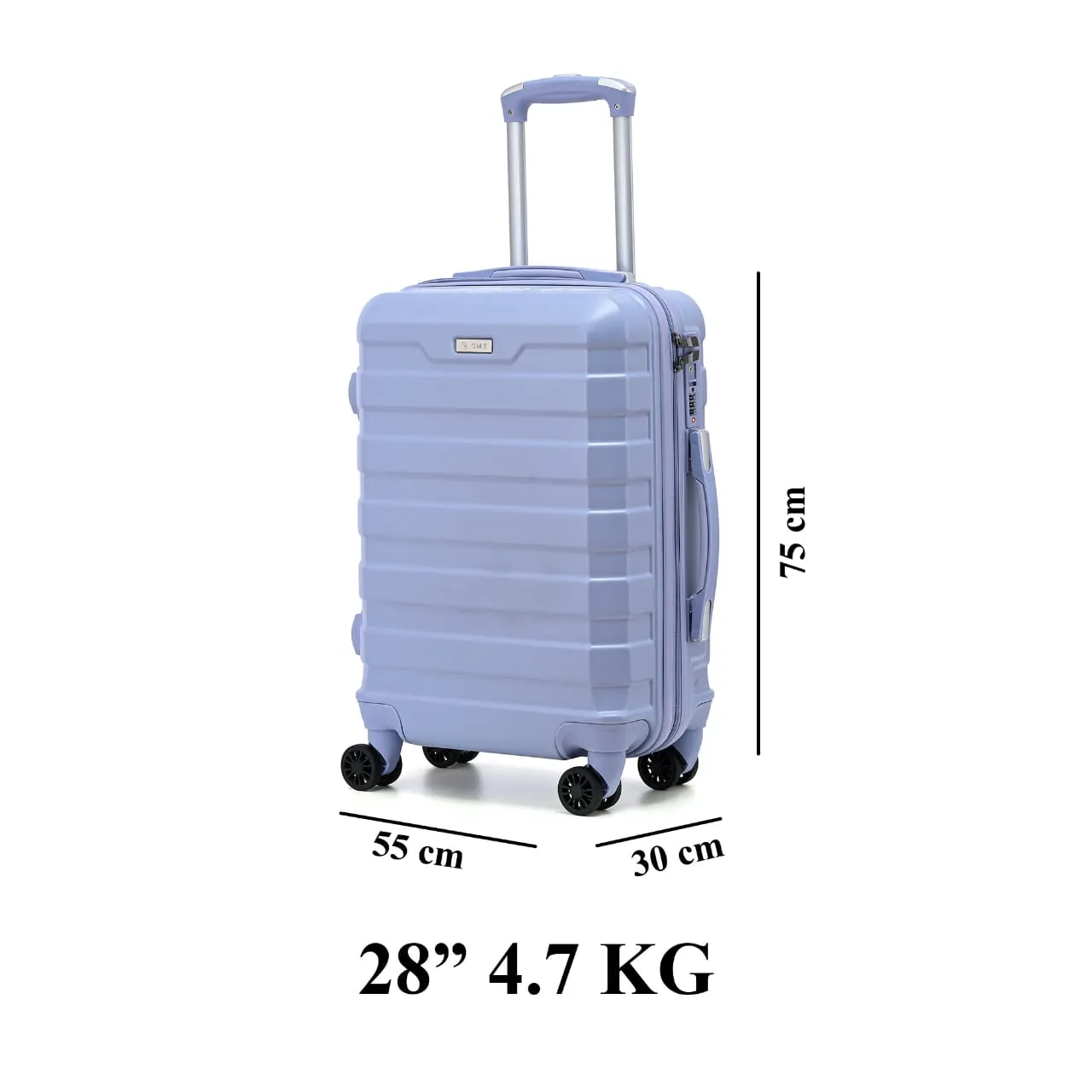 CMY Suitcase Large Size Hard Shell Lightweight 4 Dual Spinner Wheels Trolley Luggage Suitcase Hold Check in Luggage TSA Combination Lock