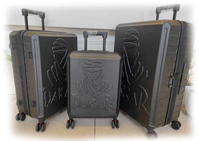 Dakar Desert Set of 3 Expandable Trolley Suitcases | Sand