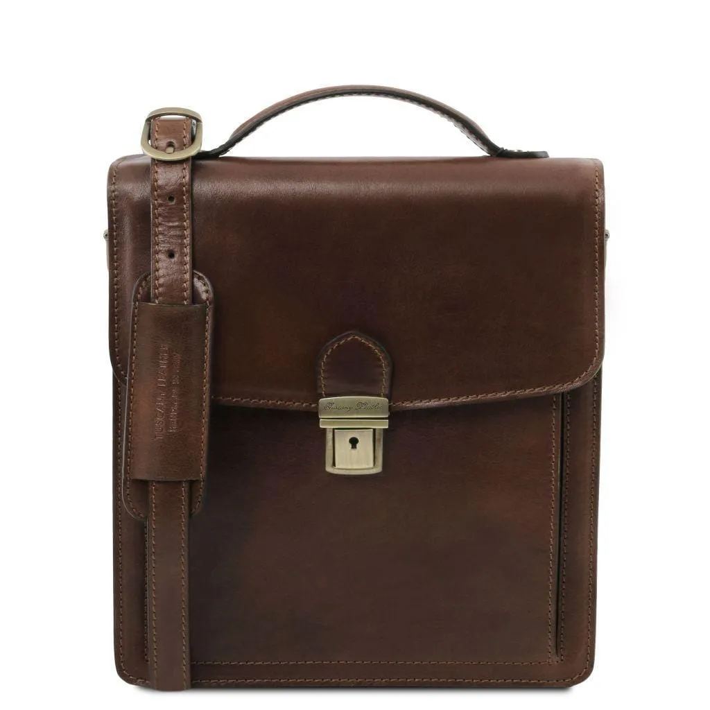 David - Leather Men's Crossbody Bag - Small size | TL141425