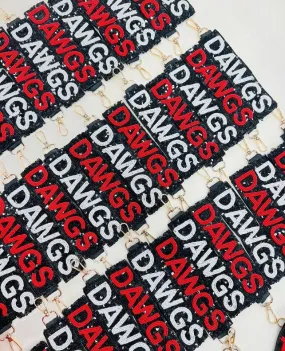 Dawgs Glitter Keychain