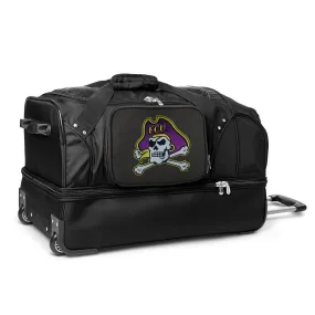 East Carolina Pirates 27" Black Rolling Drop Bottom Duffel