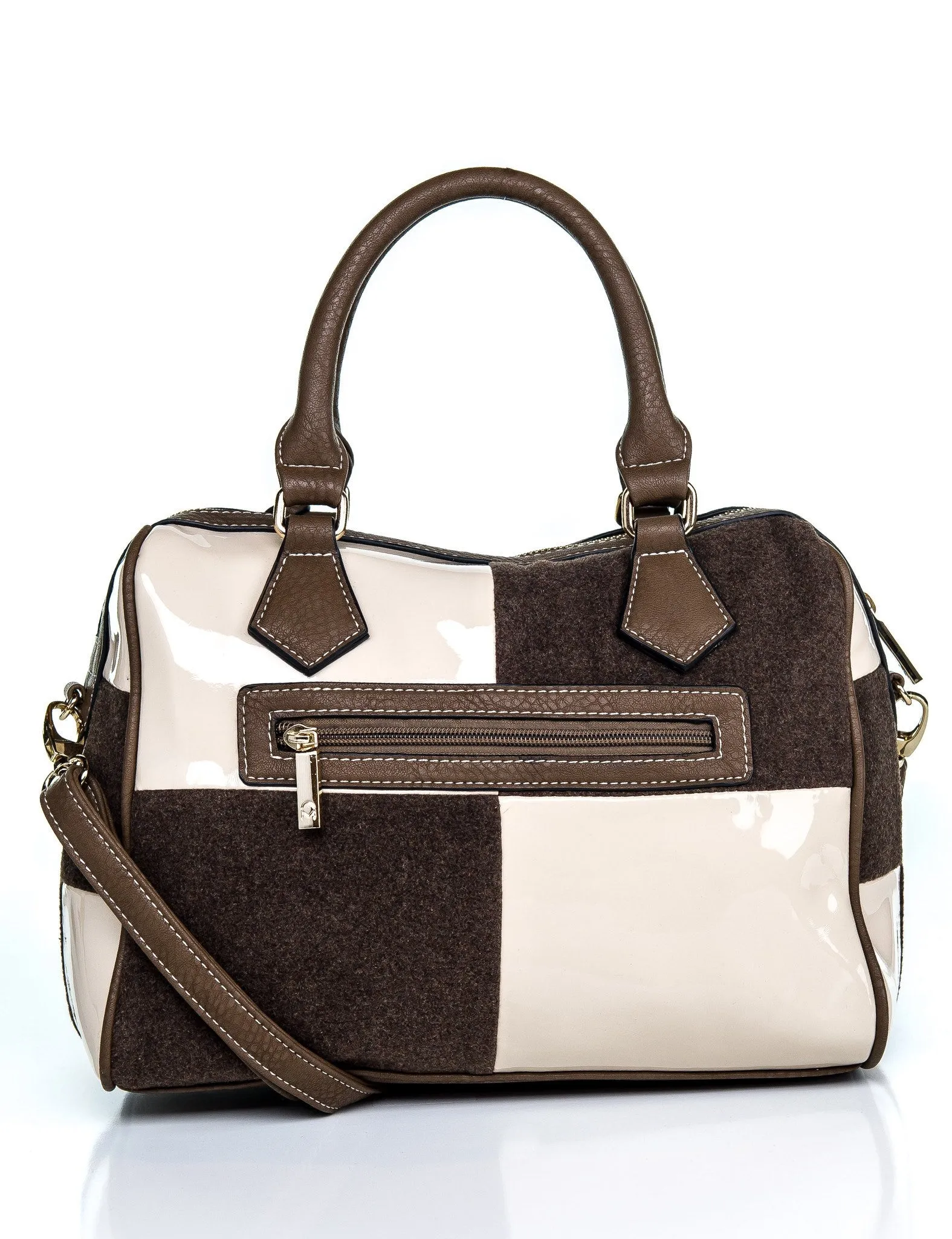 Edith Chessboard Satchel Bag