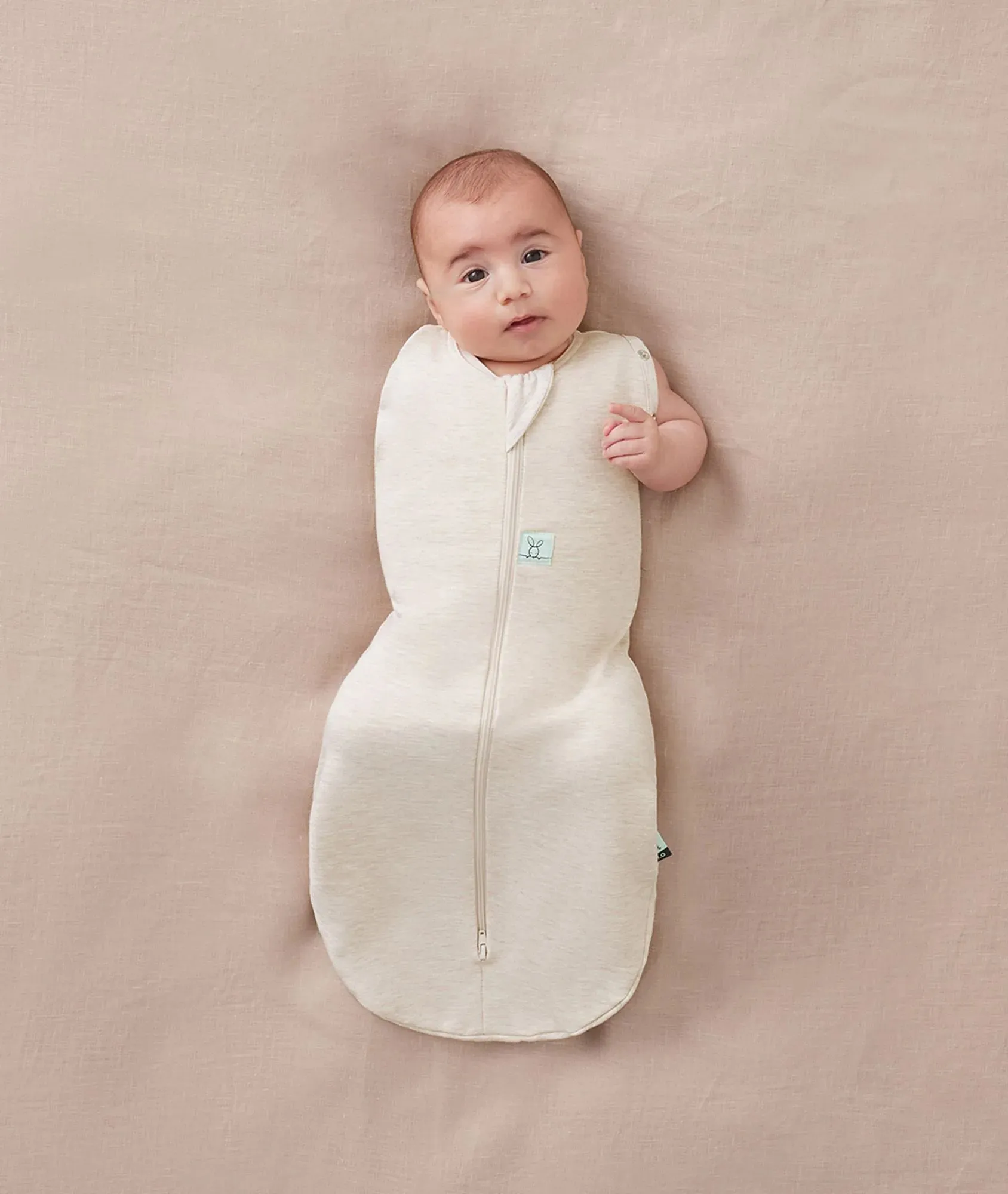 ErgoPouch Cocoon Swaddle Sack 0.2 TOG, Oatmeal Marle