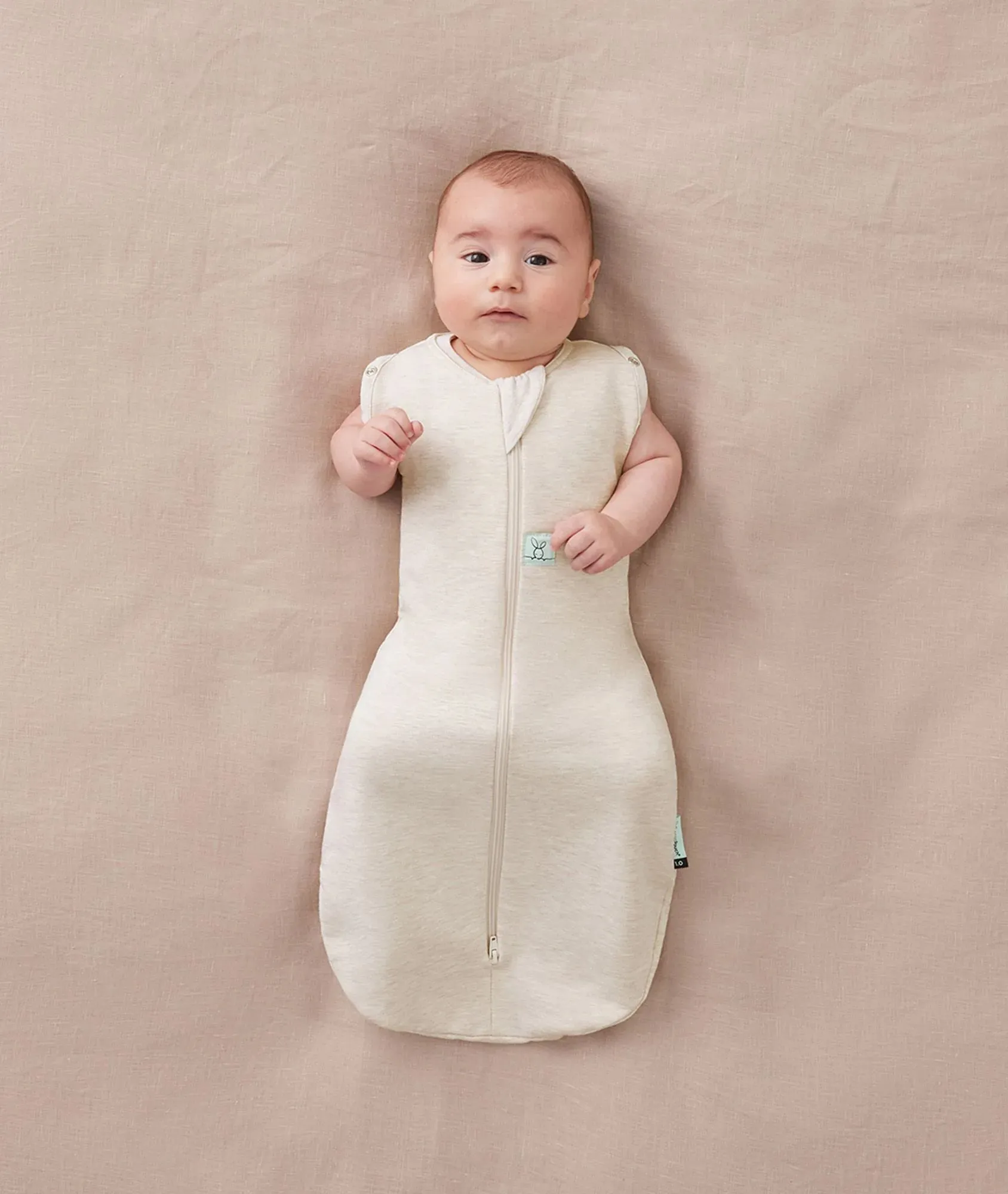 ErgoPouch Cocoon Swaddle Sack 0.2 TOG, Oatmeal Marle