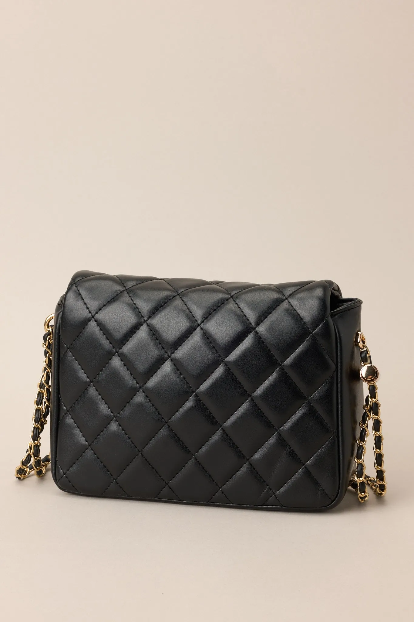 Everyday Pleasures Black Quilted Handbag