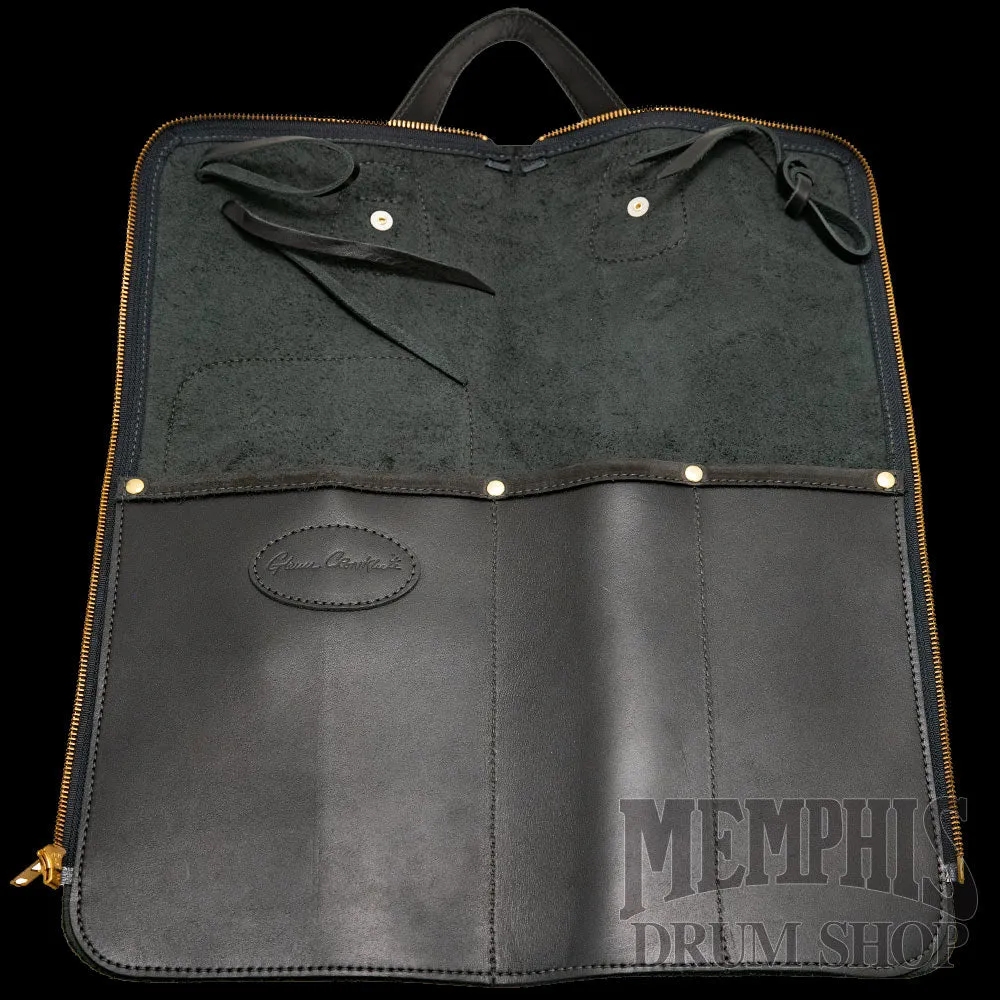 Glenn Cronkhite Leather Drum Stick Bag - Smooth Black