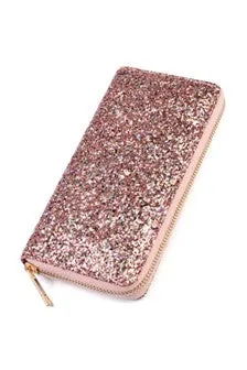 Glitter Zip Wallets (Black-Pink-White) - #4691-4693