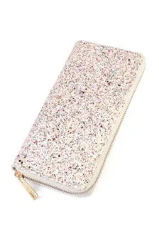 Glitter Zip Wallets (Black-Pink-White) - #4691-4693