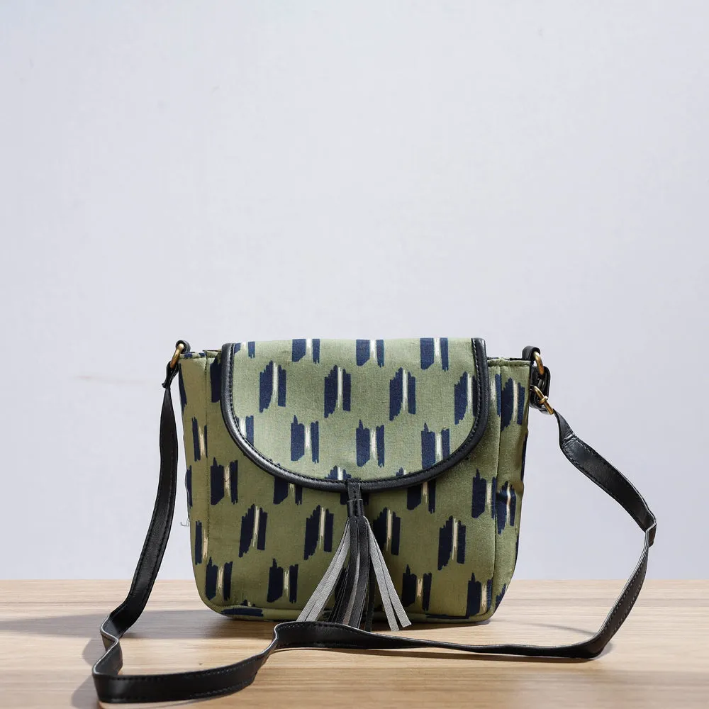 Green - Kutch Handcrafted Cotton Sling Bag