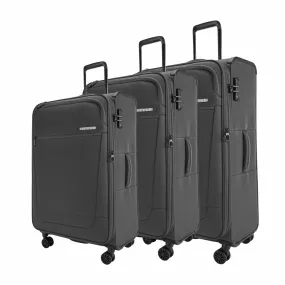 Greenwich Softcase Trolley Set Of 3 Grey