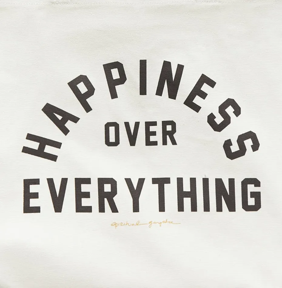 Happiness Canvas Tote