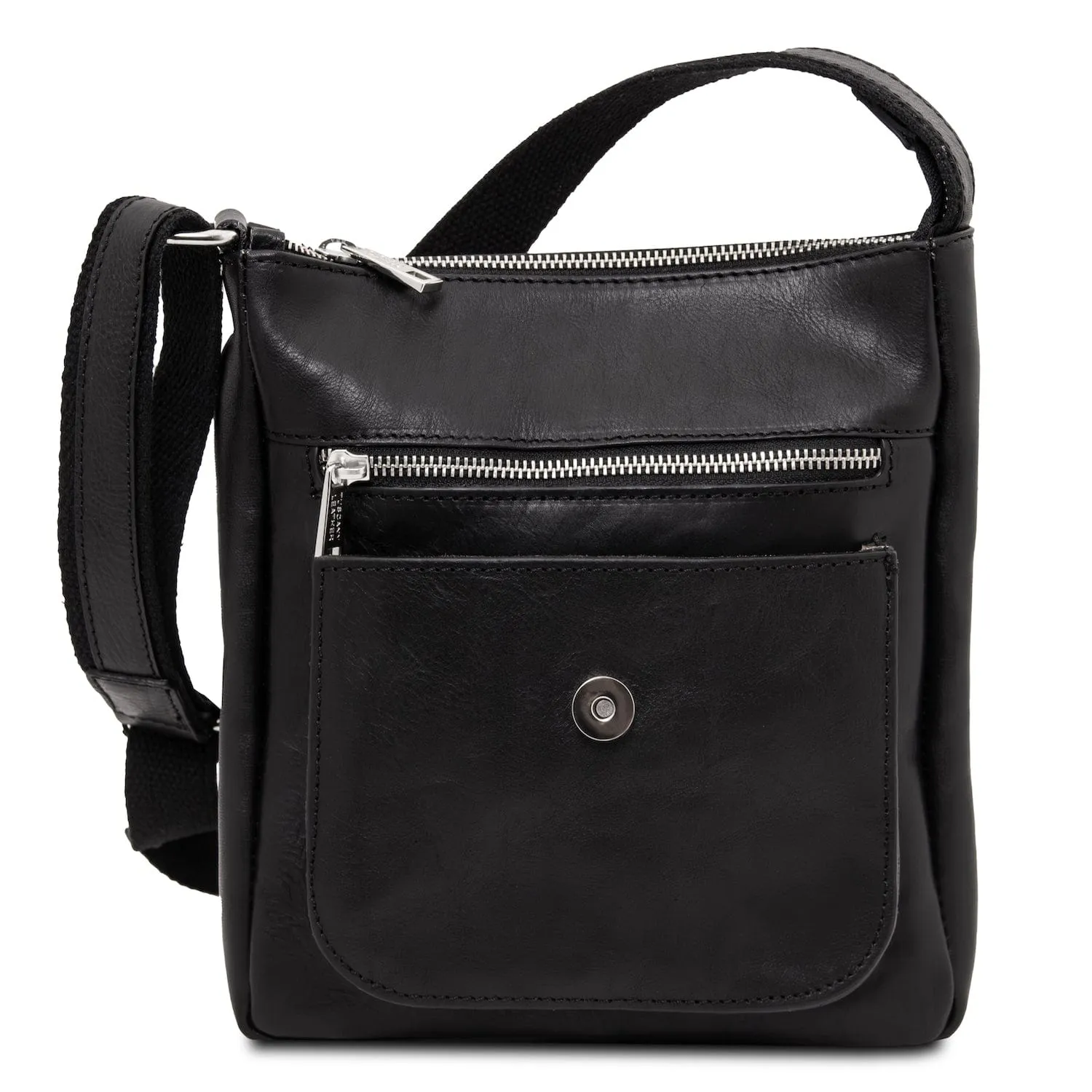 Jimmy - Leather crossbody bag for men with front pocket | TL141407