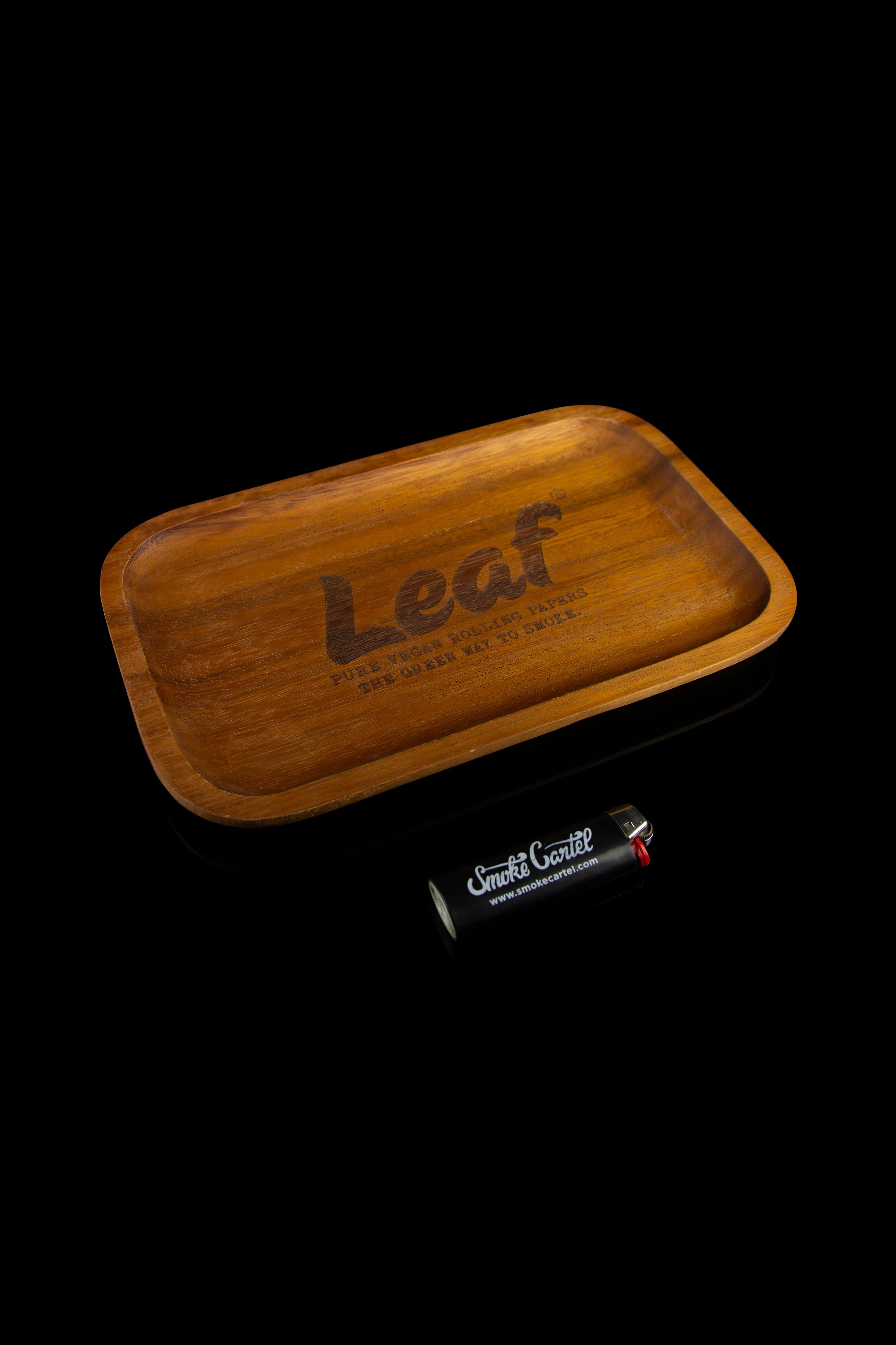 LEAF Wooden Rolling Tray