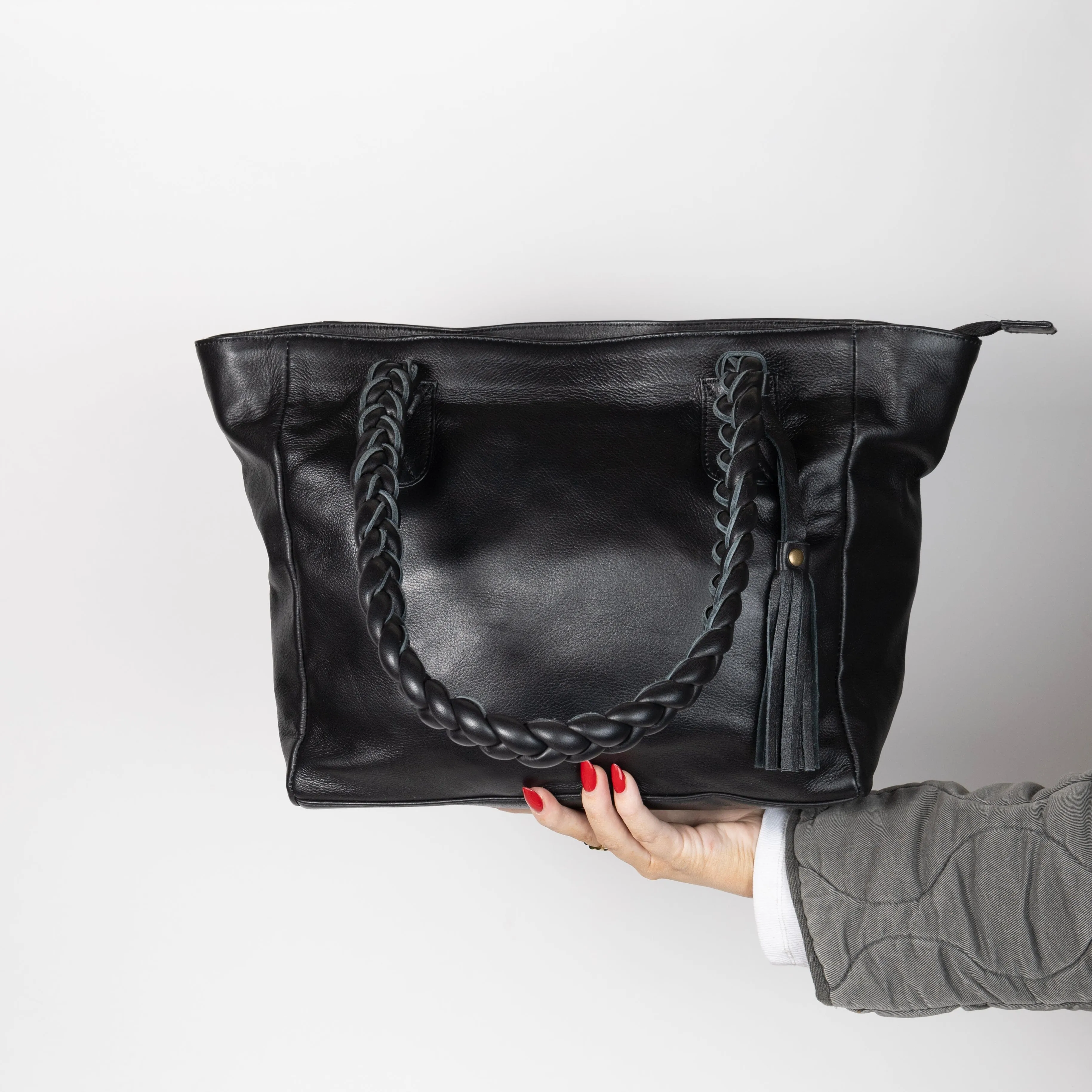 Leather Giddy Goat Tote