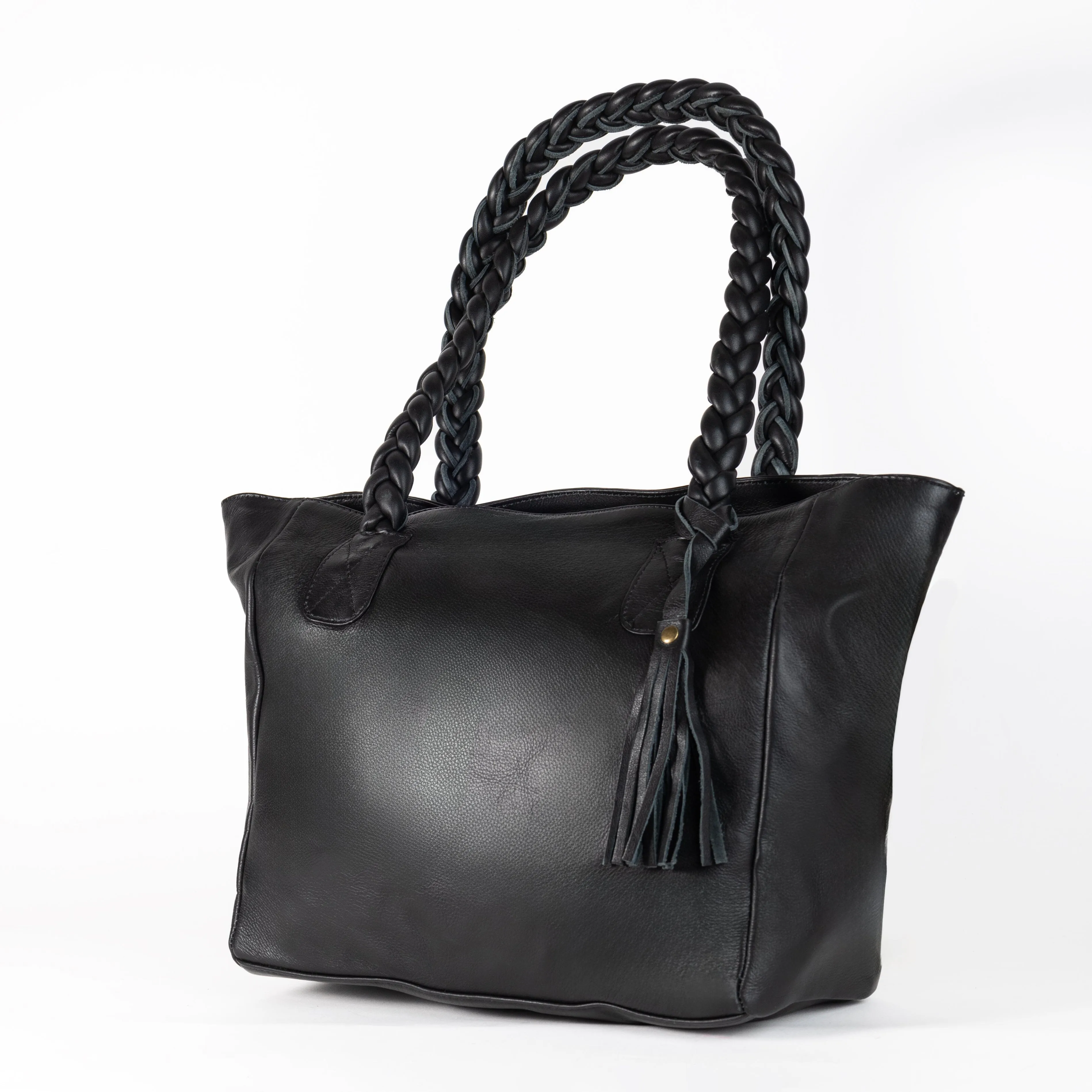 Leather Giddy Goat Tote