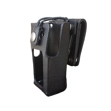 Leather Holster, Open Keypad for iCOM F1000/2000T & F1100/2100T Radios