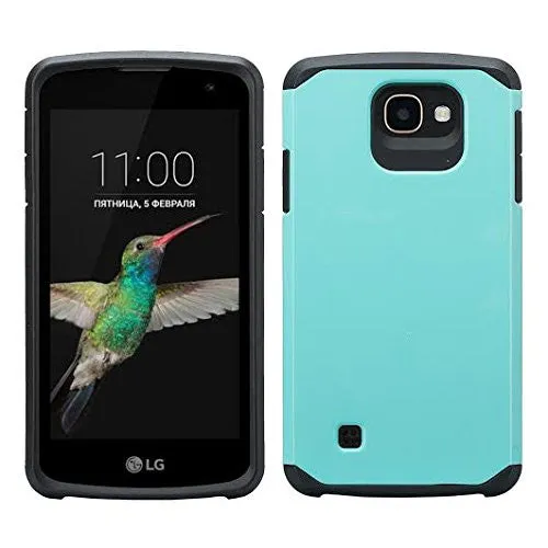 LG Optimus Zone 3 Cases | LG K4 Cases | LG Spree Cases | LG Rebel Cases Slim Hybrid Dual Layer[Shock Resistant] Case- Aqua