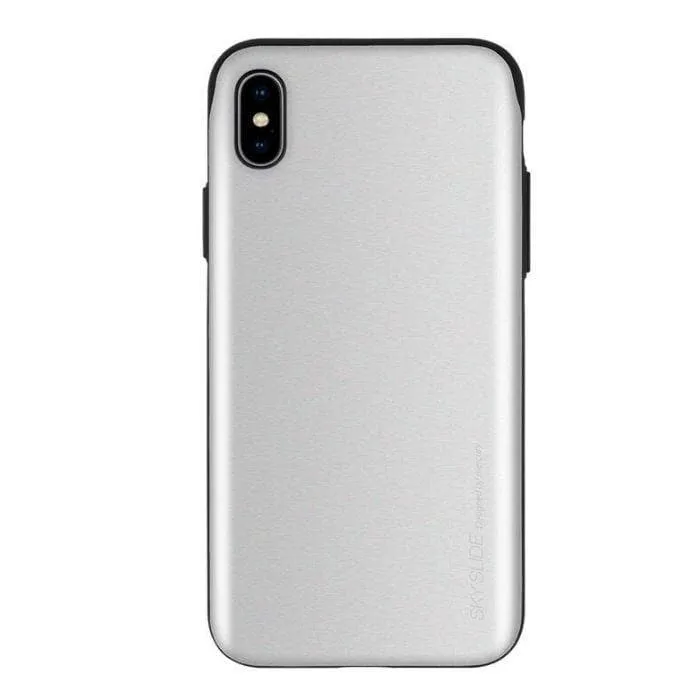 Mercury Sky Slide Bumper Case for iPhone XS Max - Silver