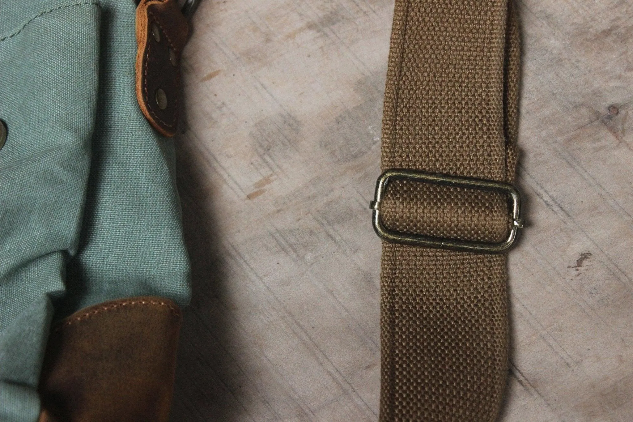 Messenger Bag Satchel Vintage Canvas Leather