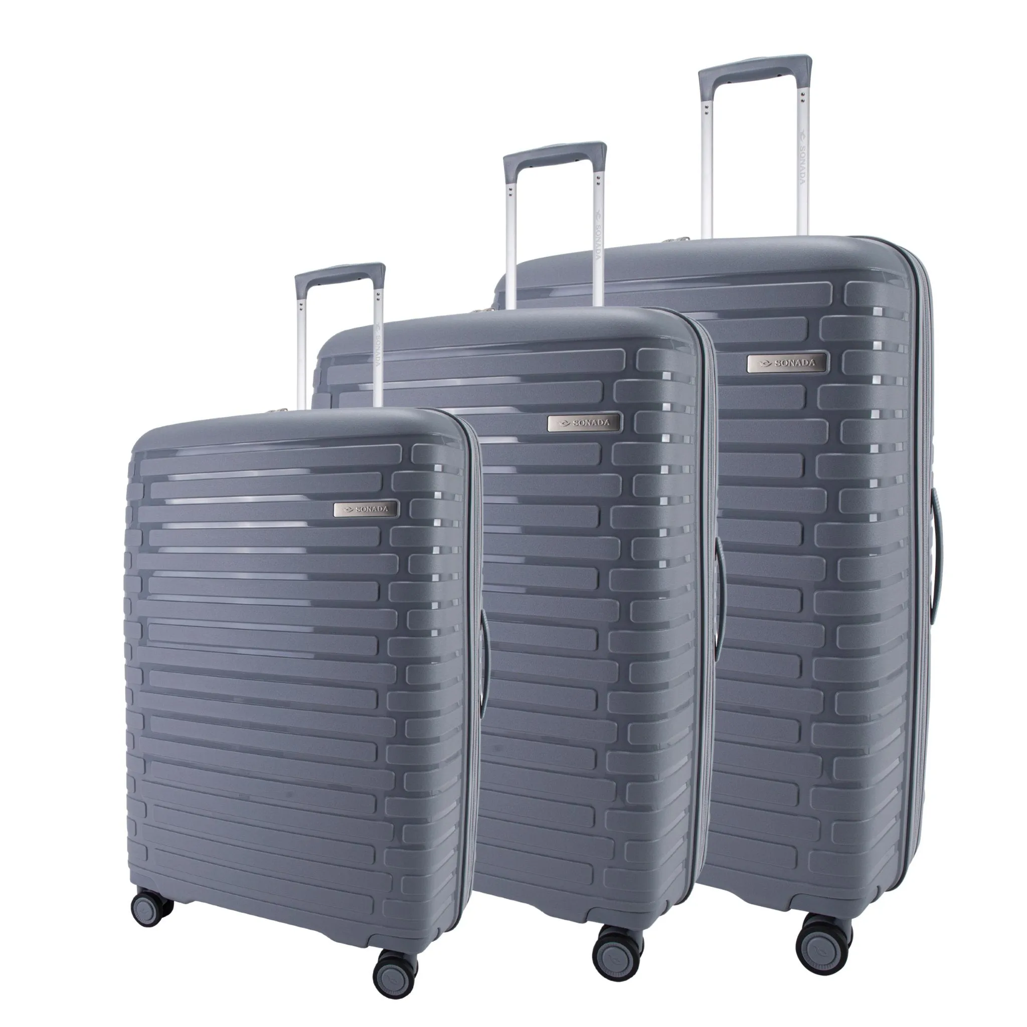 Meteor Suitcase Set of 3   Beauty Case - White