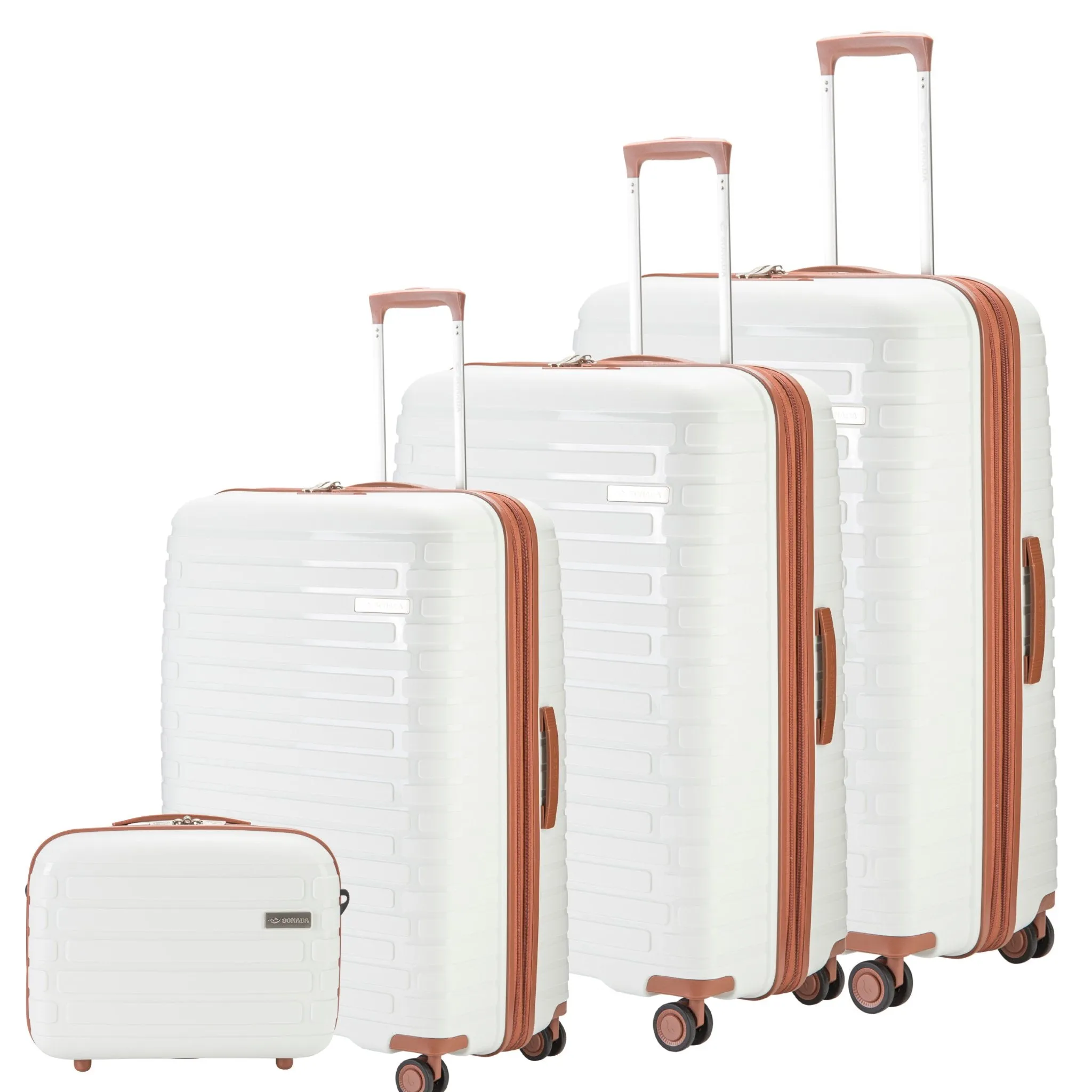 Meteor Suitcases Set of 3   Beauty Case - Dark Grey