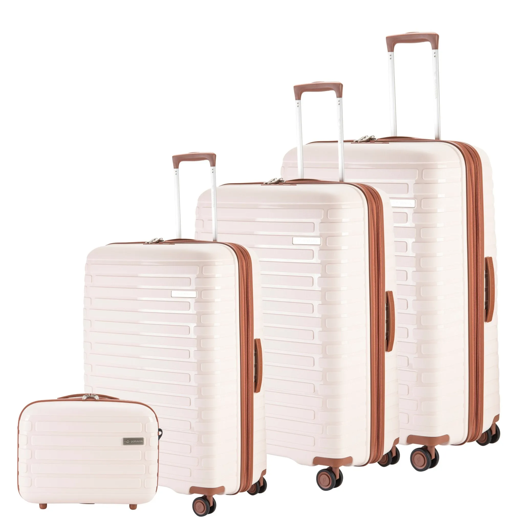 Meteor Suitcases Set of 3   Beauty Case - Dark Grey