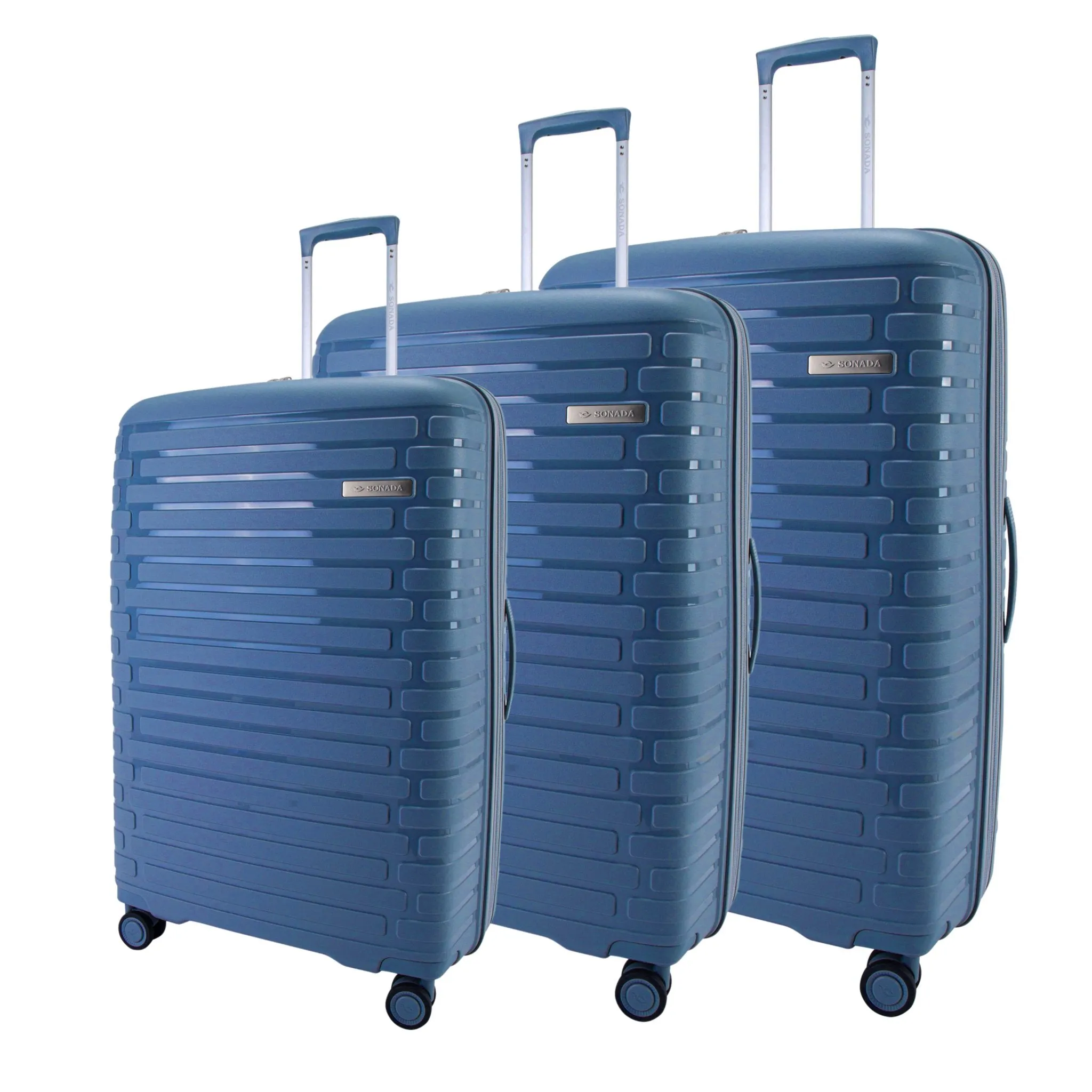 Meteor Suitcases Set of 3   Beauty Case - Dark Grey